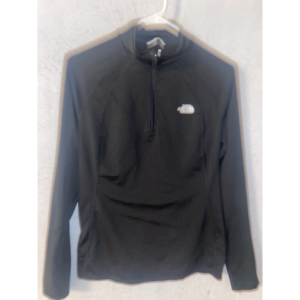 North Face Sweater Womens Medium Long Sleeve High Neck 1/4 Zip Pullover Fleece